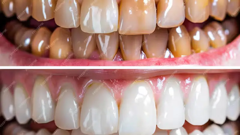 crowns on front teeth before and after